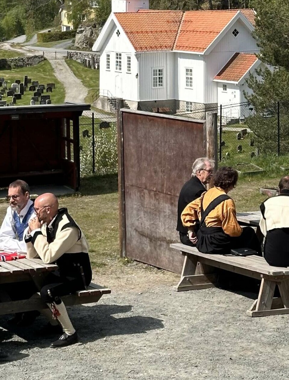 Ein varm og nydeleg dag.