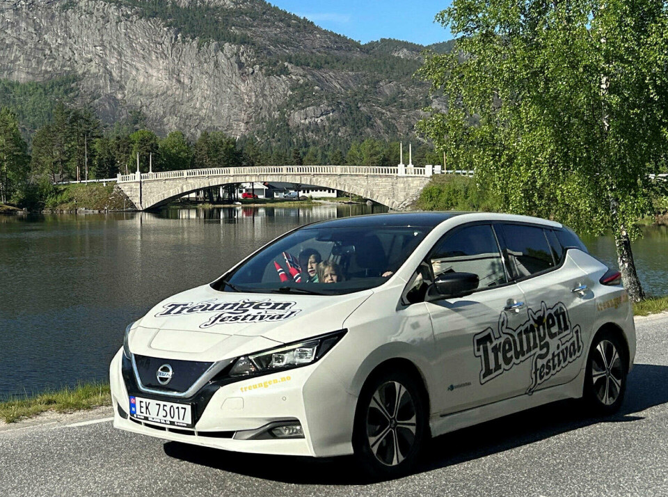 Treungenfestivalen er med i toget.