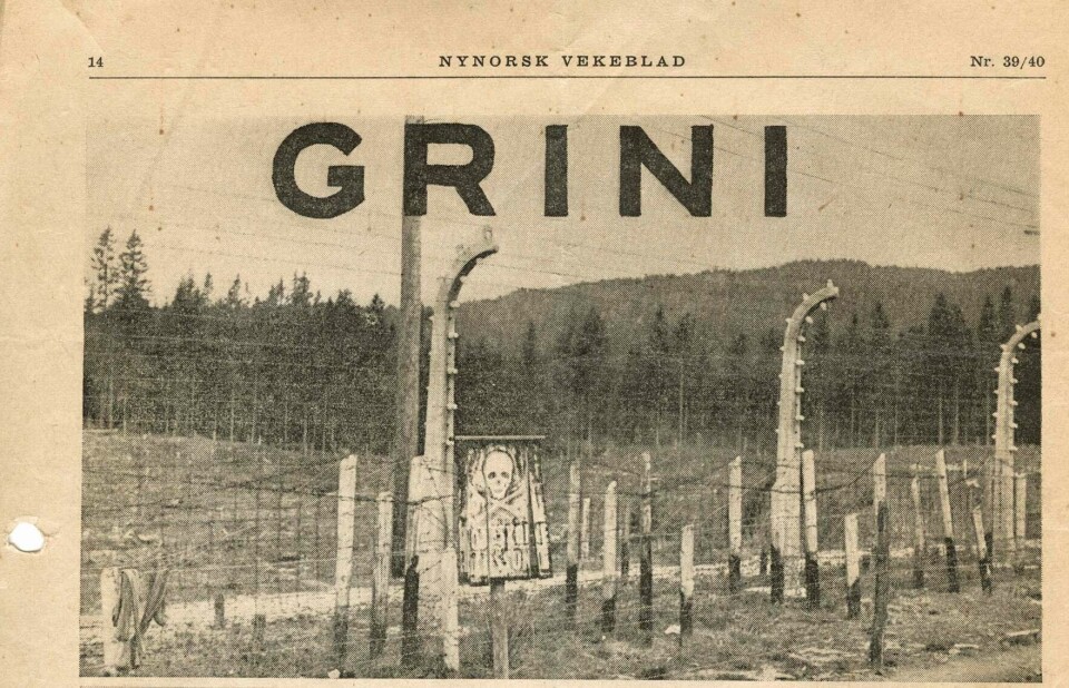 Det var elektrisk gjerde rundt fangeleiren på Grini.