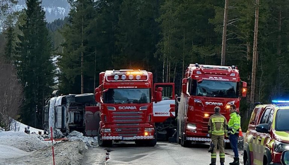 Bergingsarbeid i Veumdalen.