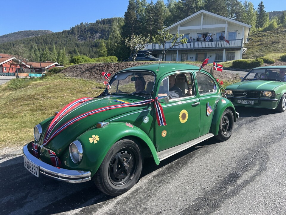 Frå skramletoget i Treungen.