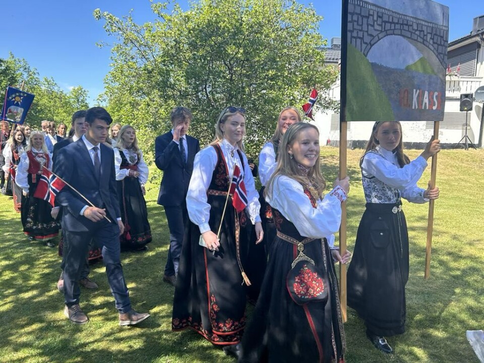 10. klasse i Treungen ved Nissedal omsorgssenter.