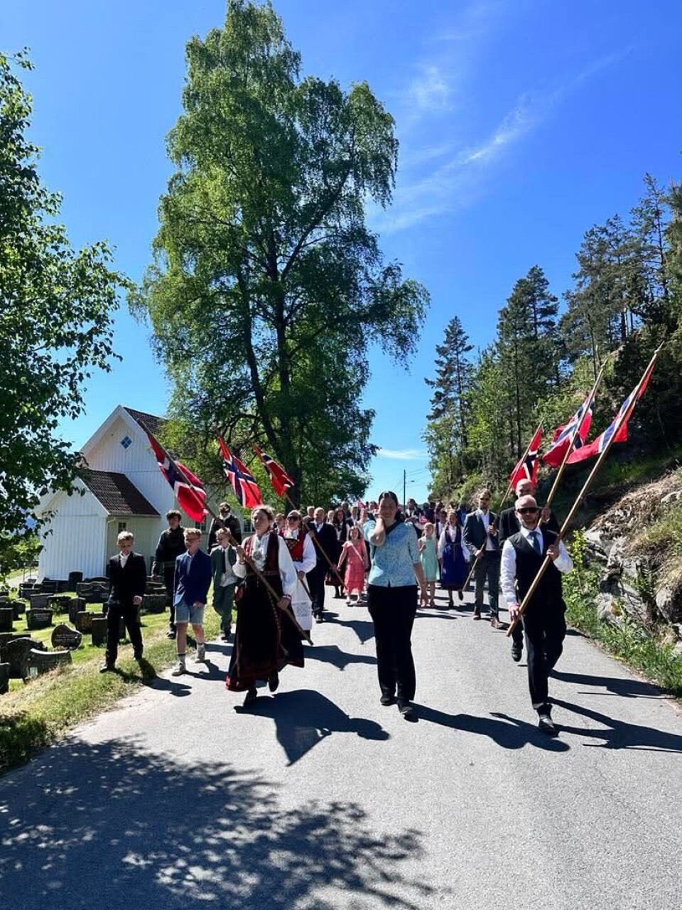 Frå feiringa i Brunkeberg.