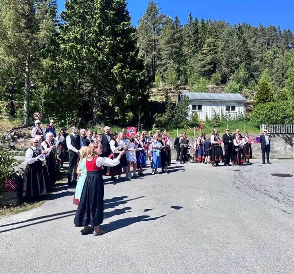 Frå feiringa i Brunkeberg.