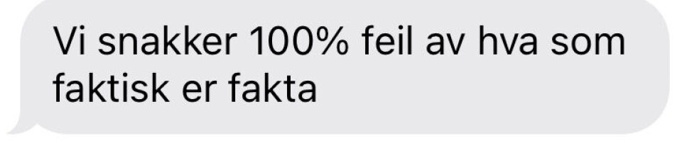 Skjermdump av Sms