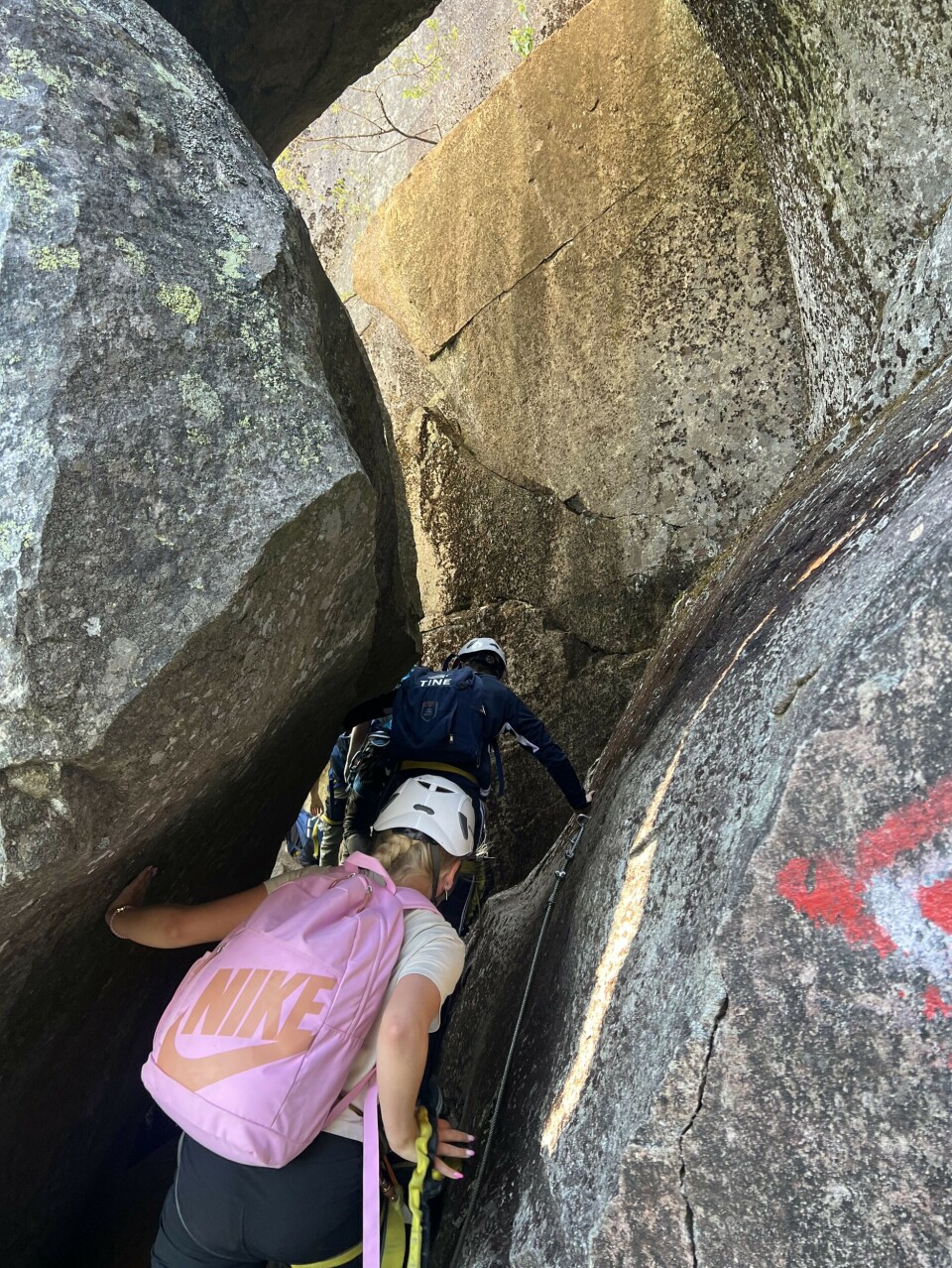 Ein av turane har gått til Via Ferrata på Skredefjell.