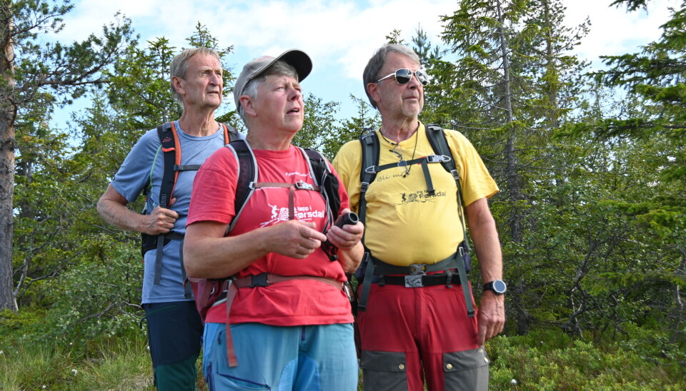 Geir, Gunhild og Rune grublar.