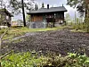 Branntomta etter stabburet er nå rydda.